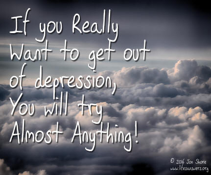 You can get out of depression